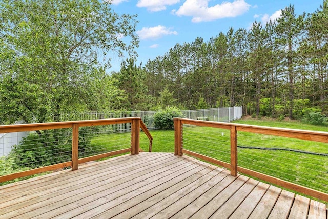 1022 Cortland Ln, Stevens Point, WI 54482 - deck with a fenced backyard
