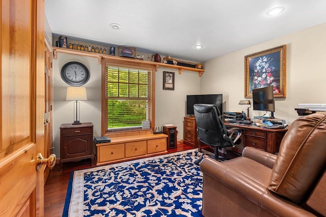 260 S Clay St, De Pere, WI 54115 - home office with wood finished floors and recessed lighting