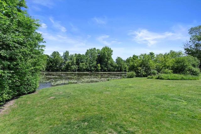 N114W16680 Crown Dr Unit 7, Germantown, WI 53022 - view of grassy yard featuring a water view