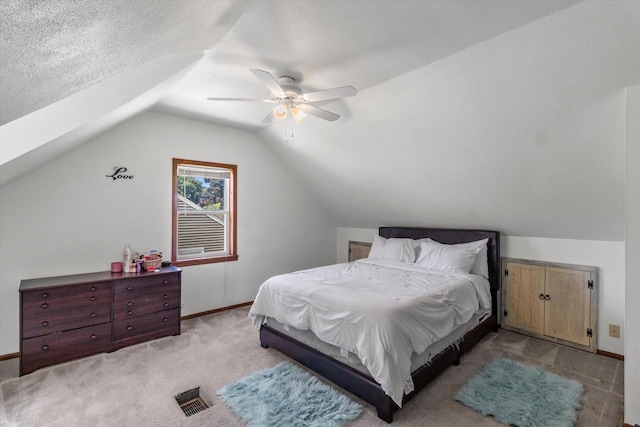 4502 W Sumac Pl, Milwaukee, WI 53219 - carpeted bedroom with vaulted ceiling and ceiling fan