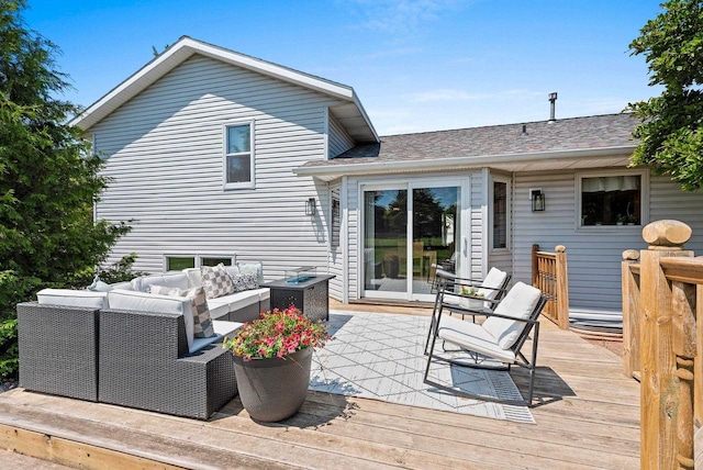4814 Placid Way, New Franken, WI 54229 - wooden terrace featuring an outdoor hangout area