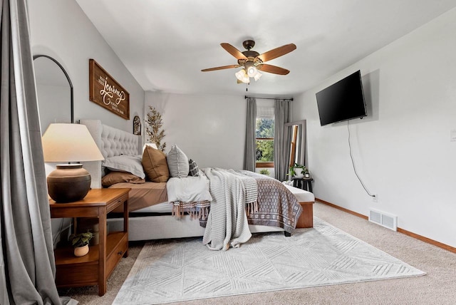 4814 Placid Way, New Franken, WI 54229 - bedroom featuring carpet floors and a ceiling fan