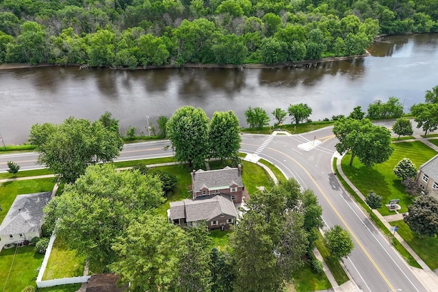 511 Wisconsin River Dr, Port Edwards, WI 54469 - drone / aerial view of a nearby body of water and a forest