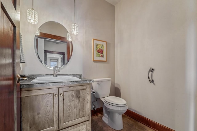 W9336 Lucy Ln, Hortonville, WI 54944 - bathroom featuring toilet and vanity