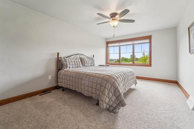 W9336 Lucy Ln, Hortonville, WI 54944 - carpeted bedroom with baseboards and a ceiling fan