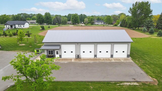 W9336 Lucy Ln, Hortonville, WI 54944 - detached garage with view of scattered trees
