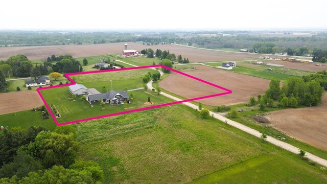 W9336 Lucy Ln, Hortonville, WI 54944 - view of rural area featuring property boundaries highlighted