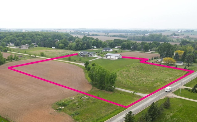 W9336 Lucy Ln, Hortonville, WI 54944 - view of rural area featuring property boundaries highlighted