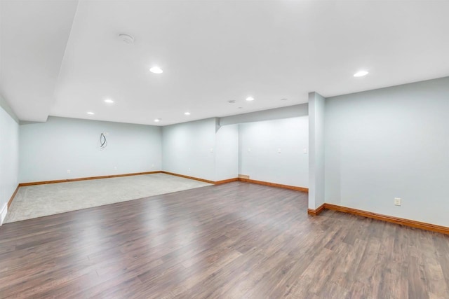 665 Black Earth Dr, De Pere, WI 54115 - spare room featuring recessed lighting, wood finished floors, and a smoke detector