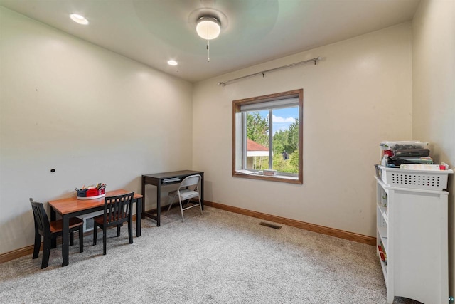 3287 E Old Highway 105, Superior, WI 54880 - dining room featuring carpet and recessed lighting