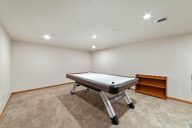 3287 E Old Highway 105, Superior, WI 54880 - rec room with light carpet and recessed lighting