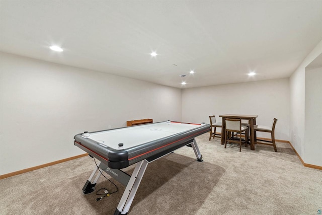 3287 E Old Highway 105, Superior, WI 54880 - rec room with light colored carpet and recessed lighting