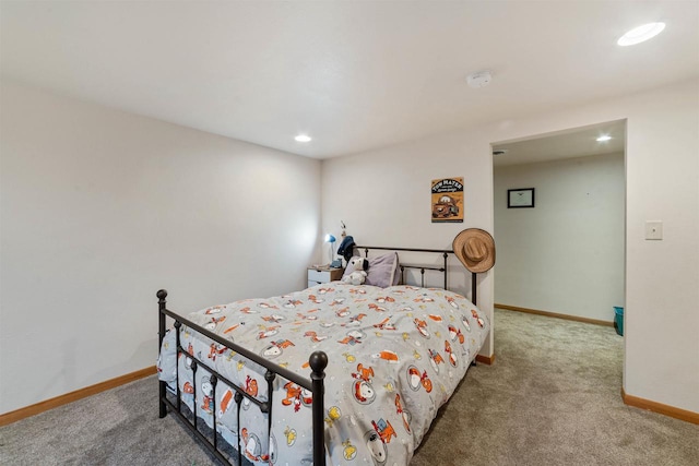3287 E Old Highway 105, Superior, WI 54880 - carpeted bedroom with baseboards and recessed lighting