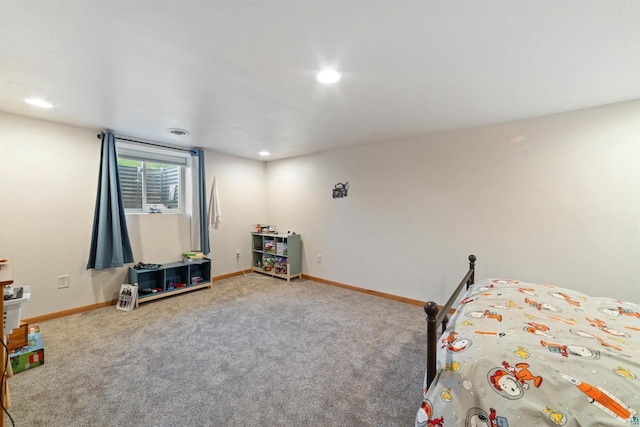 3287 E Old Highway 105, Superior, WI 54880 - carpeted bedroom featuring baseboards and recessed lighting