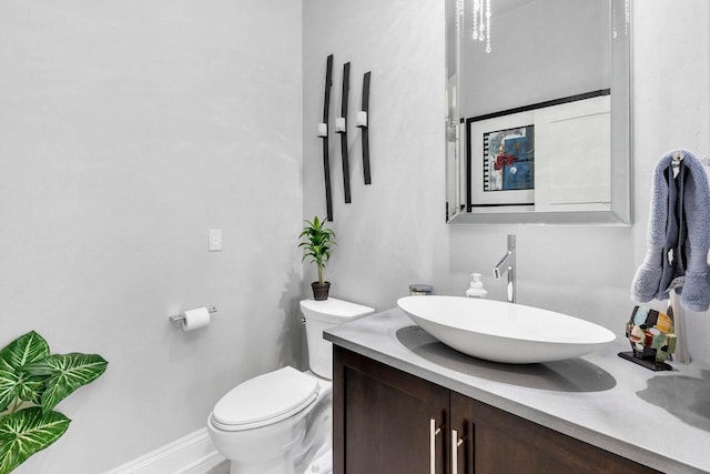 W1977 Center Valley Rd, Kaukauna, WI 54130 - half bathroom featuring vanity and toilet