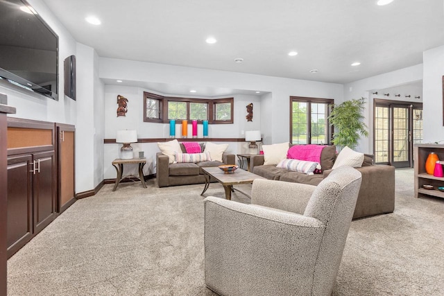 W1977 Center Valley Rd, Kaukauna, WI 54130 - living area with light colored carpet and recessed lighting