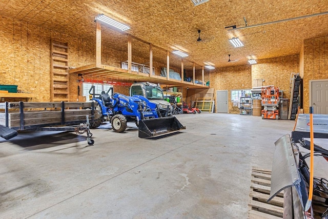 W1977 Center Valley Rd, Kaukauna, WI 54130 - garage featuring a workshop area