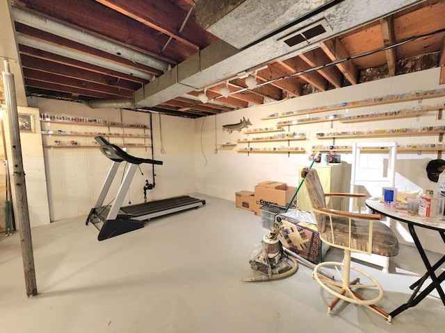1239 Columbus Ave, Sheboygan, WI 53083 - unfinished basement featuring washer / dryer