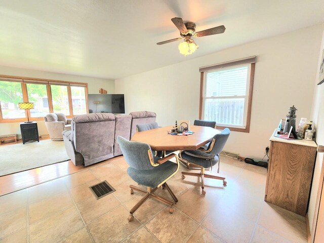 1239 Columbus Ave, Sheboygan, WI 53083 - dining room featuring a ceiling fan