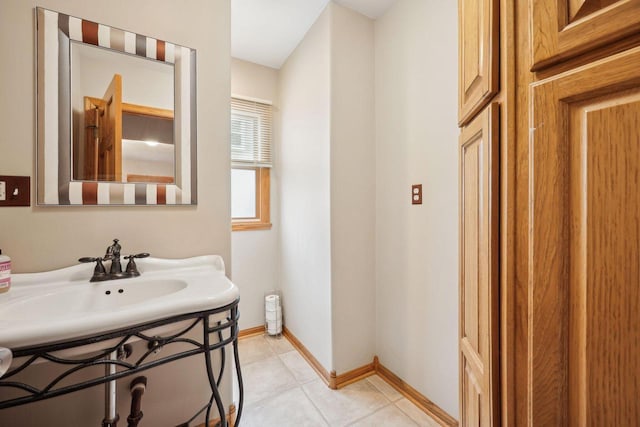 3901 Western Way, Racine, WI 53404 - bathroom with baseboards and tile patterned floors