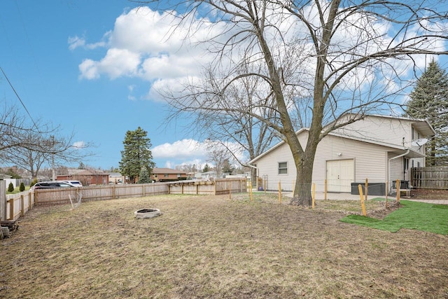 3901 Western Way, Racine, WI 53404 - fenced backyard featuring a fire pit