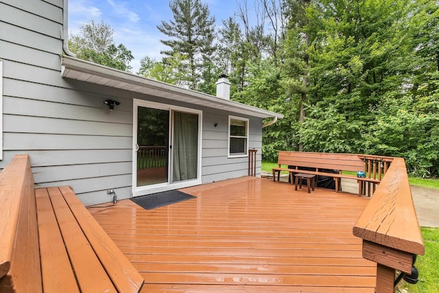 2311 Maplewood Dr, Plover, WI 54467 - view of wooden terrace