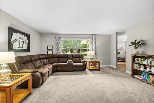 2311 Maplewood Dr, Plover, WI 54467 - living area featuring carpet flooring and baseboards