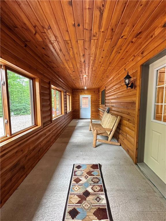 4686 W Butler Rd, Winter, WI 54896 - view of unfurnished sunroom
