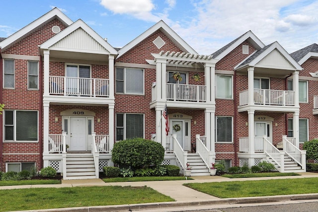 413 56th St, Kenosha, WI 53140 - multi unit property featuring brick siding and a pergola