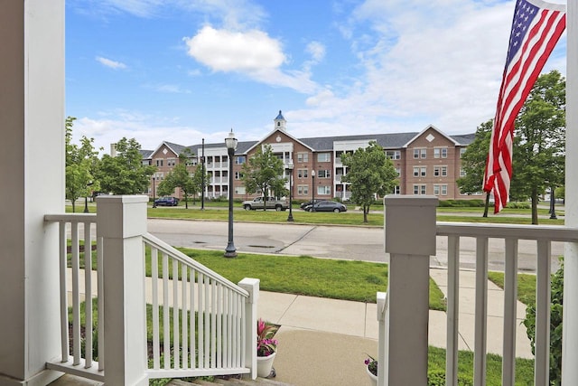 413 56th St, Kenosha, WI 53140 - view of yard featuring covered porch and a residential view