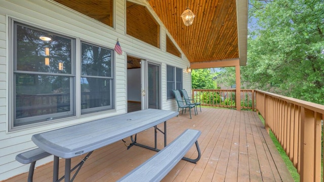 N3923 Sunny Slope Ave, Cascade, WI 53011 - view of wooden deck