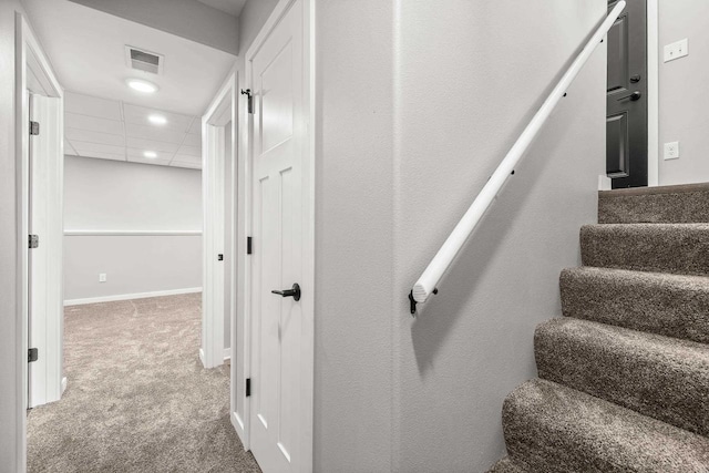 6611 Conner Davis Dr, Wausau, WI 54401 - stairs with carpet and recessed lighting