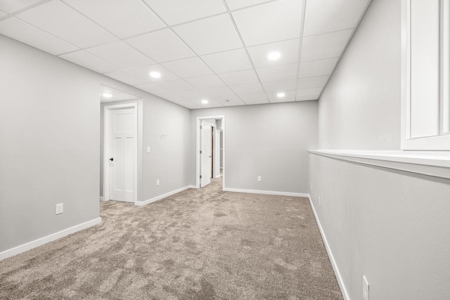 6611 Conner Davis Dr, Wausau, WI 54401 - carpeted empty room featuring recessed lighting and a paneled ceiling