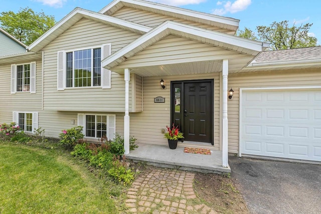 6611 Conner Davis Dr, Wausau, WI 54401 - view of front of home with a garage and asphalt driveway