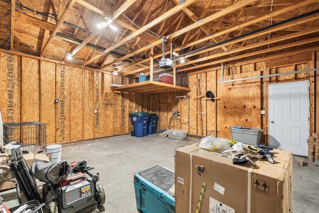 6611 Conner Davis Dr, Wausau, WI 54401 - garage featuring a garage door opener