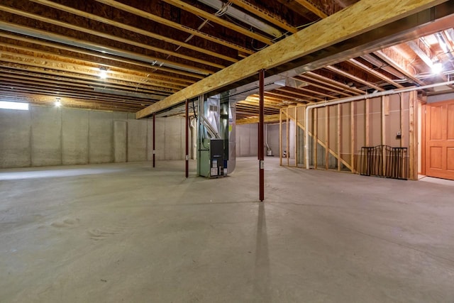 2506 Waterford Ct, Neenah, WI 54956 - unfinished basement featuring heating unit
