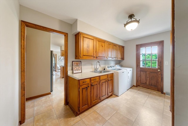 10800 N Norway Dr, Mequon, WI 53092 - laundry area with cabinet space and separate washer and dryer