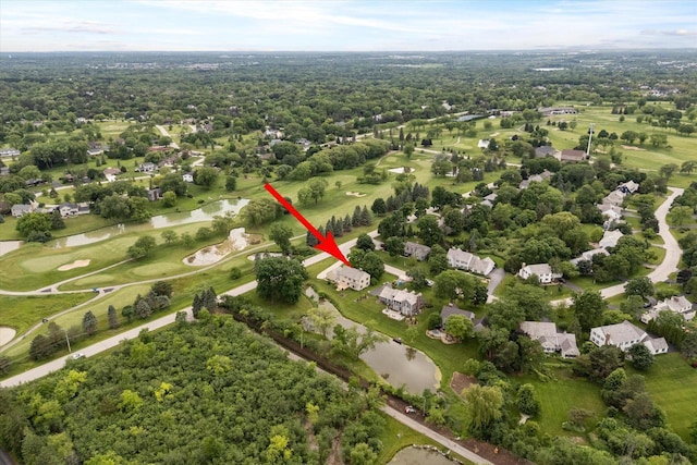 10800 N Norway Dr, Mequon, WI 53092 - aerial overview of property's location featuring a nearby body of water, a golf course, and nearby suburban area