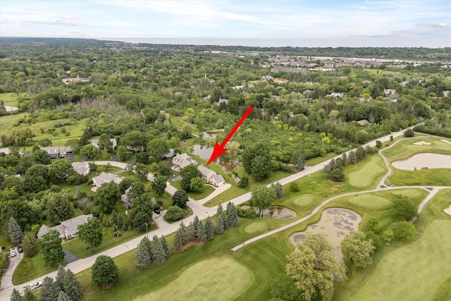 10800 N Norway Dr, Mequon, WI 53092 - aerial overview of property's location with a golf club and a nearby body of water