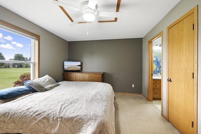W5355 Linden Hill Dr, Appleton, WI 54915 - bedroom featuring light carpet and ceiling fan
