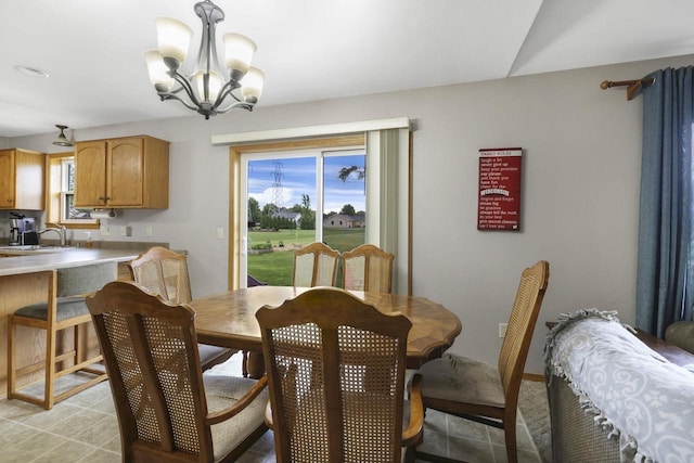 W5355 Linden Hill Dr, Appleton, WI 54915 - dining space with a chandelier