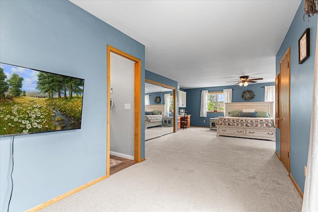 1021 Aspen Pl, West Bend, WI 53095 - hall with carpet floors and baseboards
