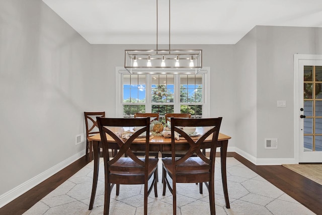 742 Charolais Dr, Slinger, WI 53086 - dining space with wood finished floors