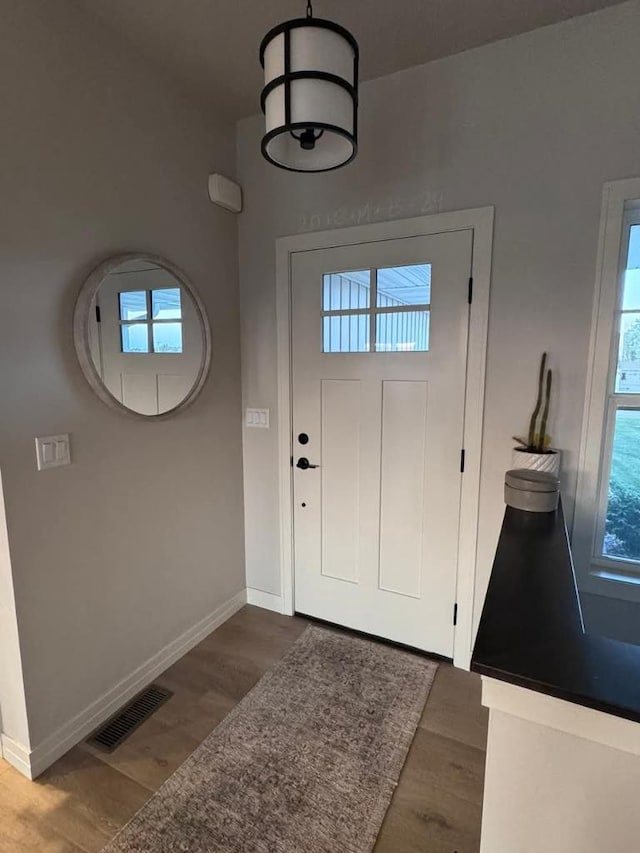 117 Cortland Ave, Casco, WI 54205 - foyer entrance with wood finished floors and baseboards