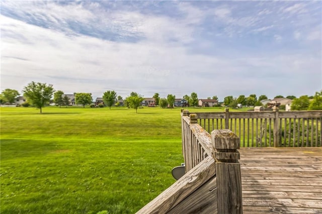 1566 Mallard Ave, Baldwin, WI 54002 - deck featuring a lawn