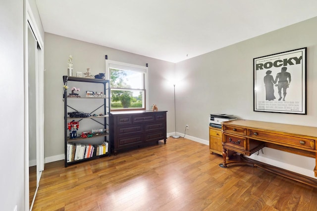 W365N7134 Mcmahon Rd, Oconomowoc, WI 53066 - office with light wood-style floors and baseboards