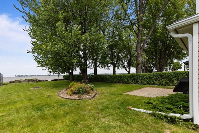 2963 Sunset Point Ln, Oshkosh, WI 54904 - view of green lawn featuring a water view