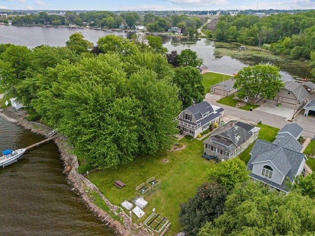 2963 Sunset Point Ln, Oshkosh, WI 54904 - bird's eye view of a nearby body of water and a tree filled landscape