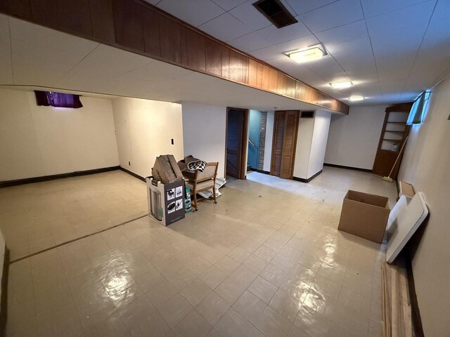 810 10th St, Monroe, WI 53566 - finished basement featuring baseboards