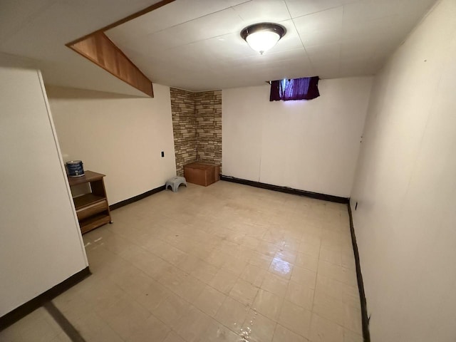 810 10th St, Monroe, WI 53566 - finished below grade area with baseboards and light floors